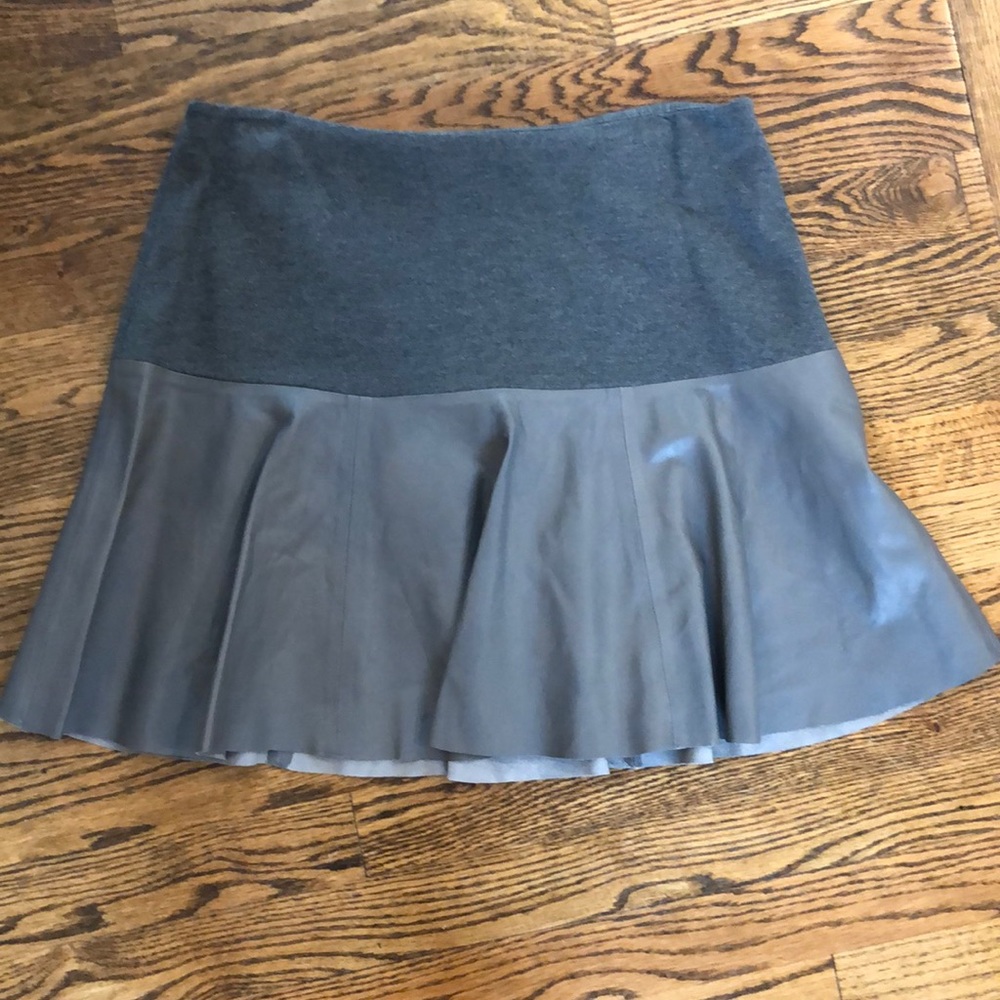 hinge Leather Skirt